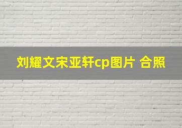 刘耀文宋亚轩cp图片 合照